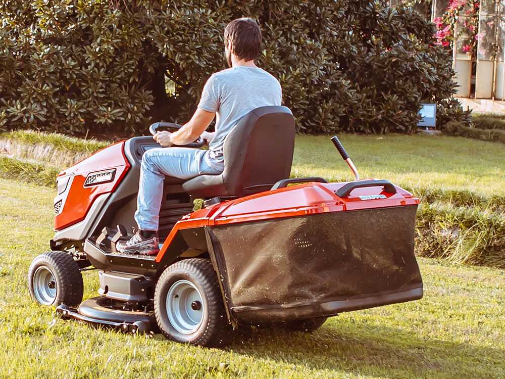 Ride On Baumr Mower Ride On Lawn Mower With Grass Collector