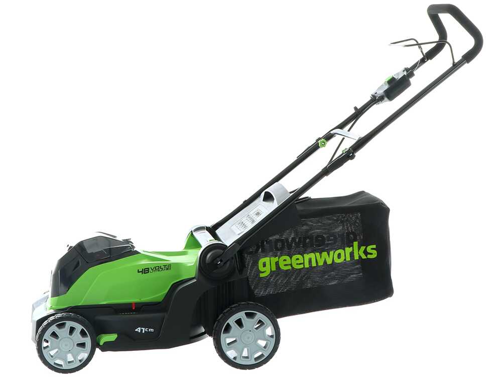 BES 48V Electric Dual Battery Lawn Trimmer / Garden Mower – 12000g/min, Hedge Trimmer Attachment