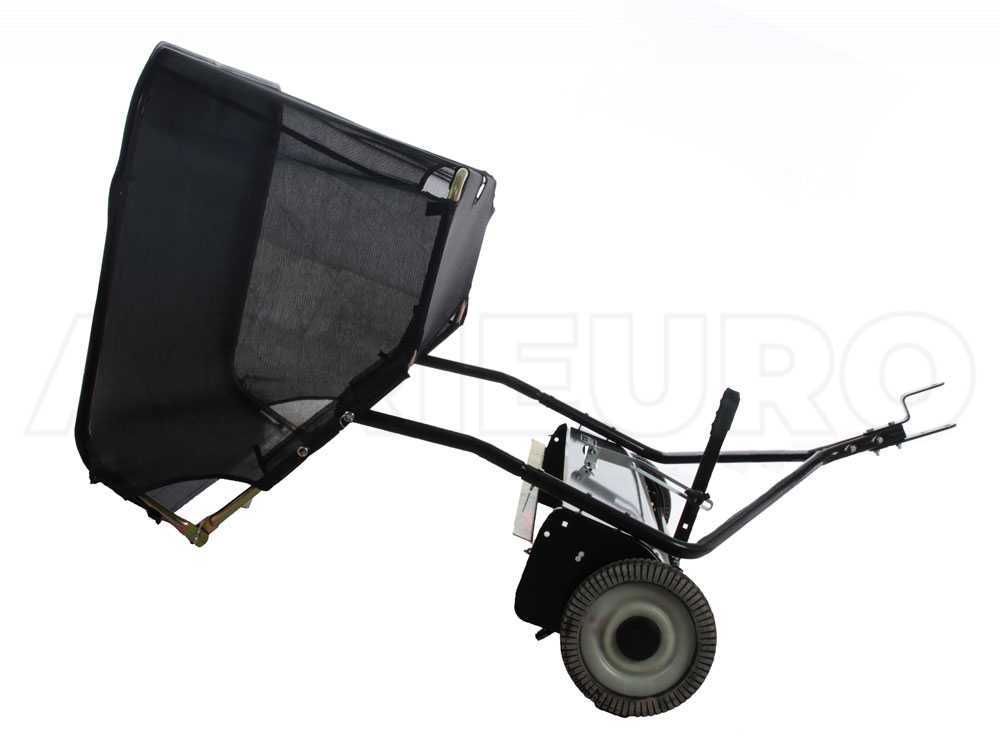 Tow behind grass collector for deals ride on mower