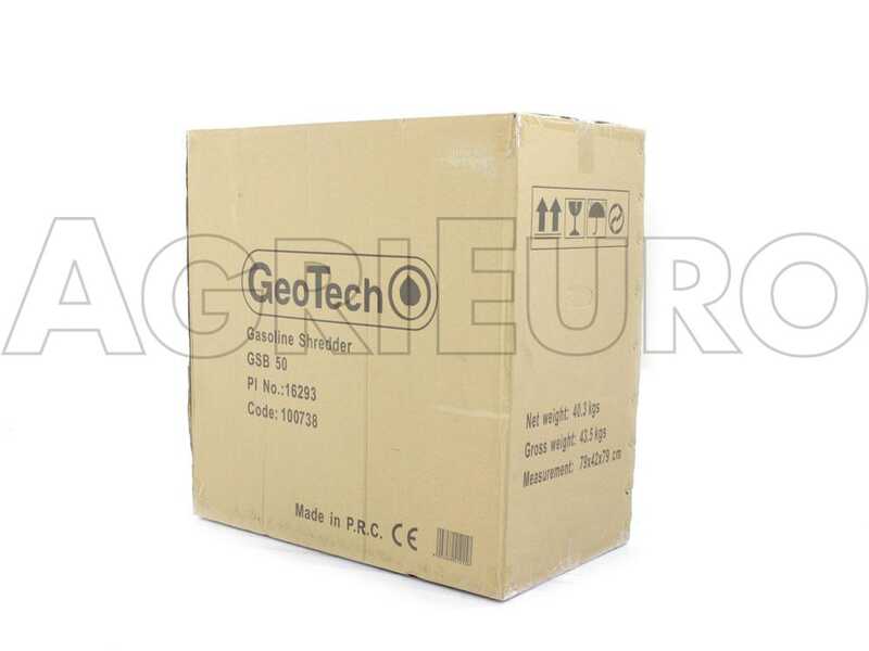 GeoTech GSB50 - Petrol garden shredder - Gasoline engine 6 HP