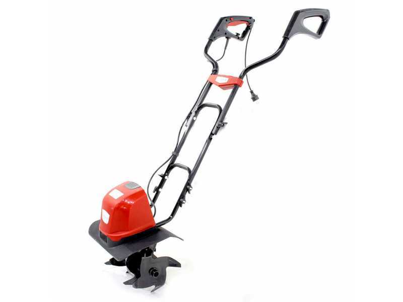 GeoTech ET 800 4 Garden Tiller with 800 Watt Electric Motor 4 Rows of Rotary Hoes