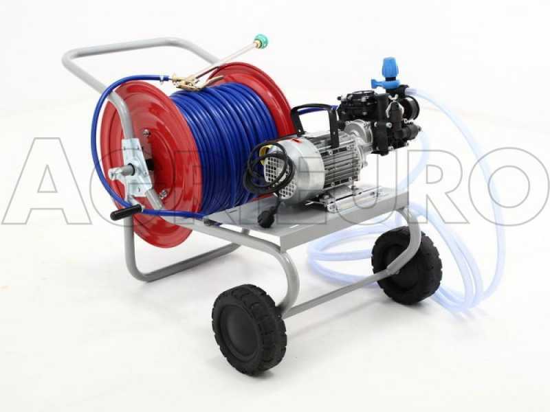 Comet MC 25 electric motor spraying pump kit and trolley