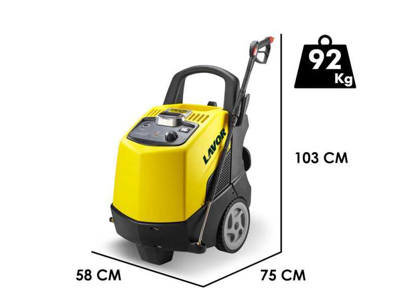 Lavor Dakota-R 1509 GX - Professional Hot Water Pressure Washer - Single-phase - 160 Bar - 540 L/h