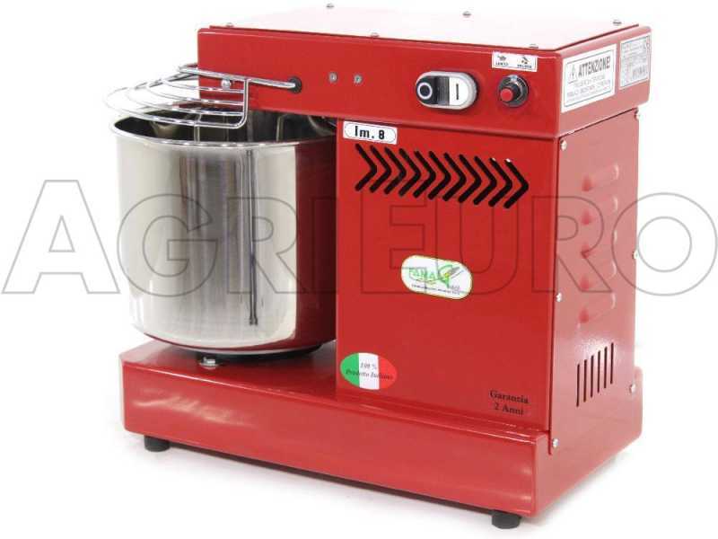 Famag IM 8/230 10 Speed Red - Spiral Mixer 8 Kg