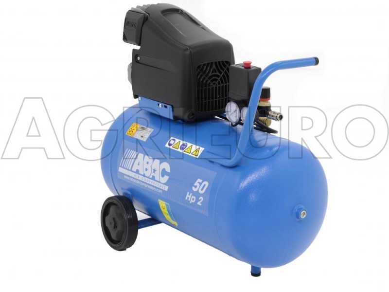 ABAC MONTECARLO L20 - Single-phase, electric air compressor - Motor 2 HP - 50 lt