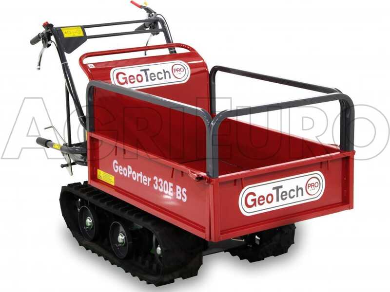 GeoTech GeoPorter 330E B&amp;S CR950 Tracked Power Barrow with Extendable Skip -  300 Kg capacity