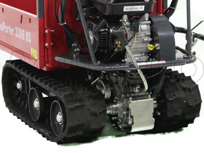 GeoTech GeoPorter 330E B&amp;S CR950 Tracked Power Barrow with Extendable Skip -  300 Kg capacity