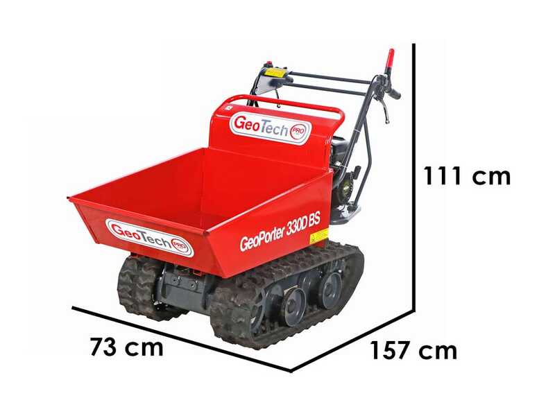 GeoTech GeoPorter 330D BS - Wheelbarrow - dump body capacity 300 kg