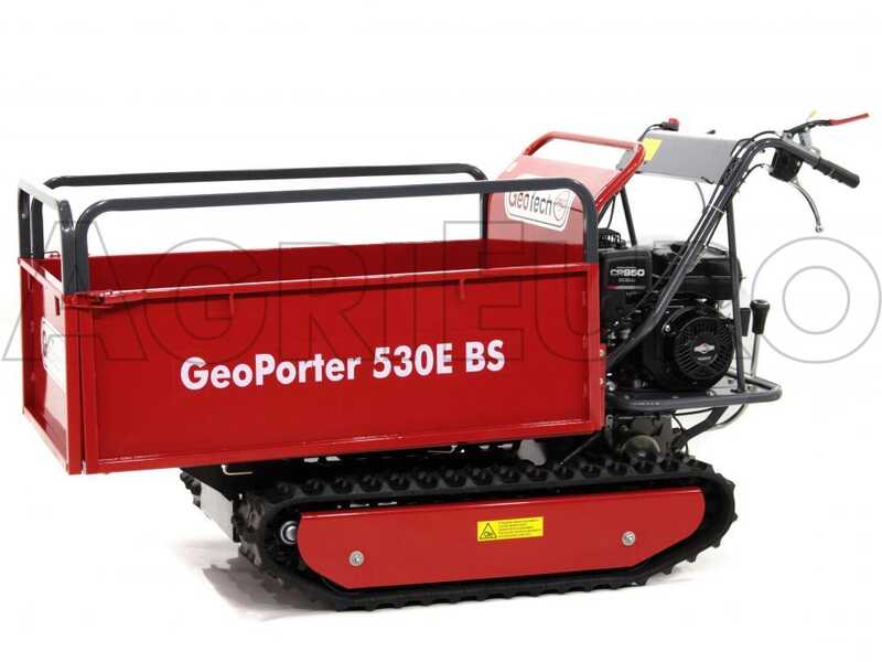 GeoTech Pro GeoPorter 530E BS CR950 Tracked Power Barrow with Extendable Barrow - 500 kg Capacity