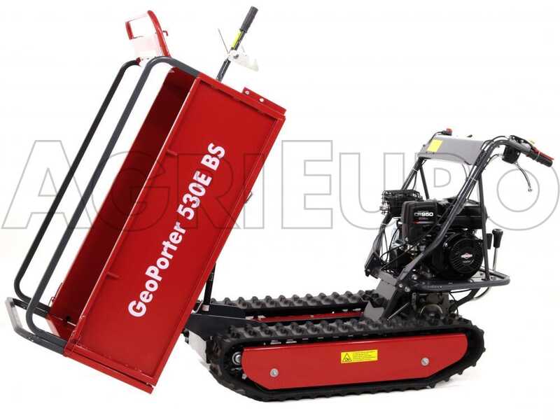 GeoTech Pro GeoPorter 530E BS CR950 Tracked Power Barrow with Extendable Barrow - 500 kg Capacity