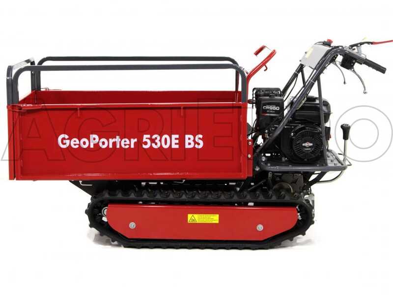 GeoTech Pro GeoPorter 530E BS CR950 Tracked Power Barrow with Extendable Barrow - 500 kg Capacity