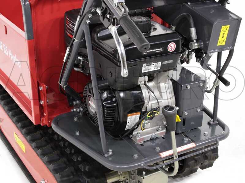 GeoTech Pro GeoPorter 530E BS Hydro Motor Wheelbarrow - 10 HP - Hydraulic dumper skip - 500 Kg loading capacity