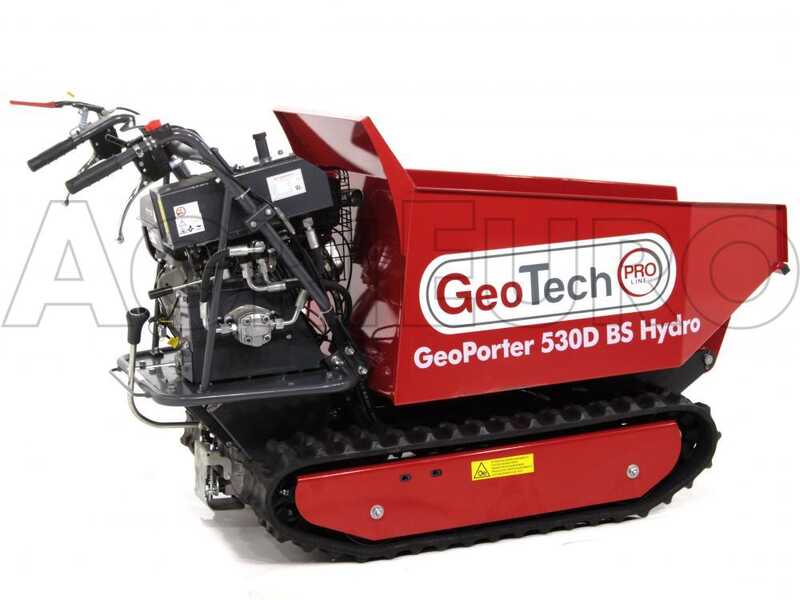GeoTech Pro GeoPorter 530D BS Hydro Tracked Power Barrow - Hydraulic dumper - 500 Kg loading capacity