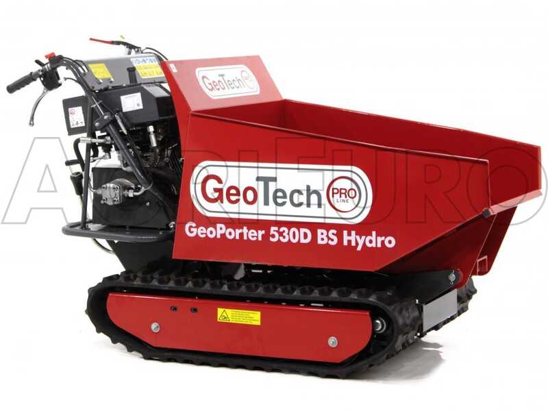 GeoTech Pro GeoPorter 530D BS Hydro Tracked Power Barrow - Hydraulic dumper - 500 Kg loading capacity