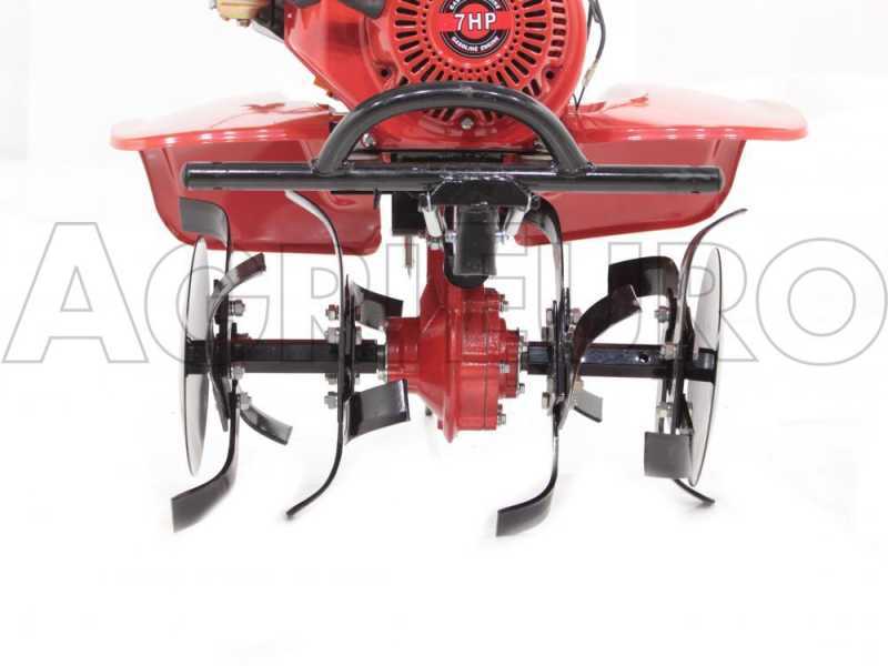 GeoTech-Pro PGT 900 - 7 HP petrol-driven rotary tiller with 2+1 gearbox and gear transmission
