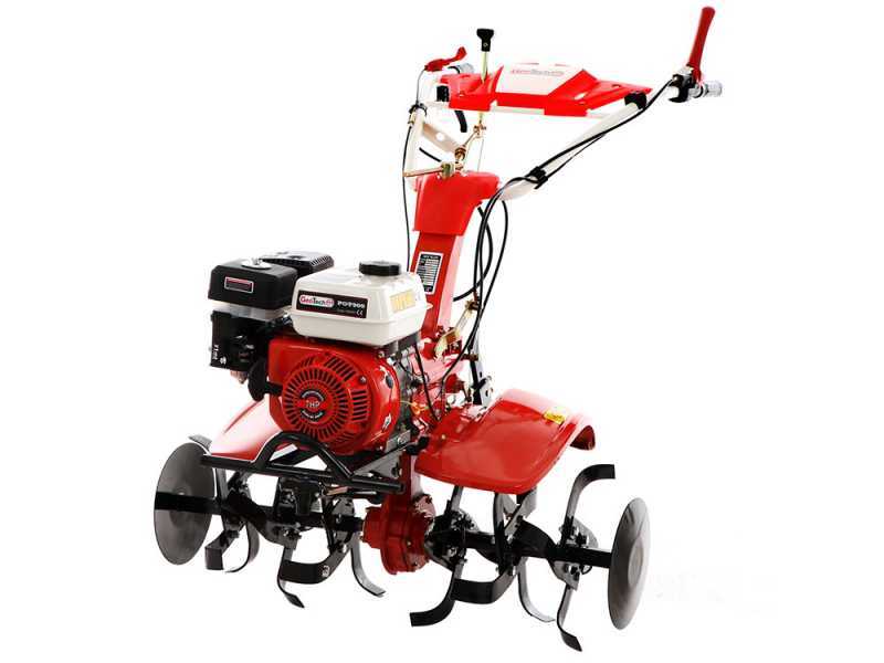 GeoTech-Pro PGT 900 - 7 HP petrol-driven rotary tiller with 2+1 gearbox and gear transmission