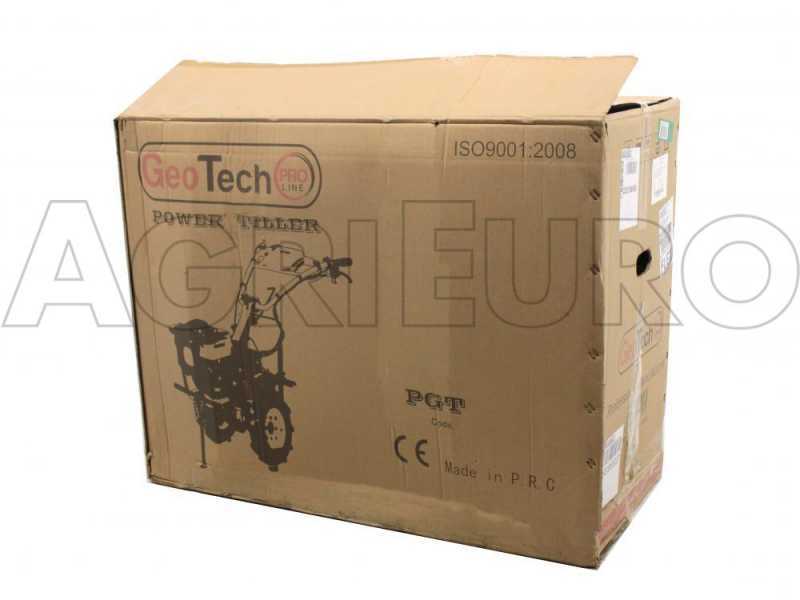 GeoTech-Pro PGT 900 - 7 HP petrol-driven rotary tiller with 2+1 gearbox and gear transmission