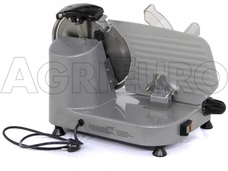DCG AS2495 - Meat Slicer with 250mm inox blade - Die-cast aluminium body - 300W
