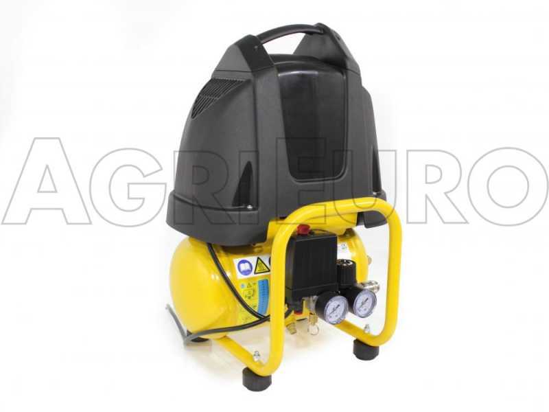 Abac Vento B15 Baseline - Portable Electric Air Compressor - 6 L Tank - 1.5 Hp Oilless Motor 