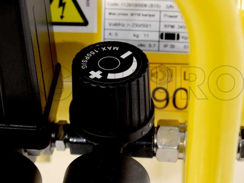 ABAC VENTO B15 - Portable, single-phase, oil-less, electric air compressor - Motor 1.5 HP - 6 litres