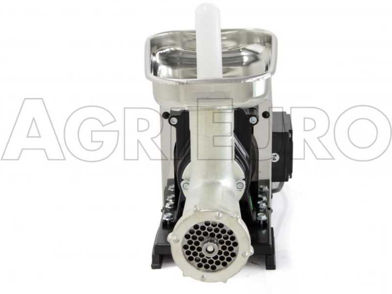 Reber 9500NSP INOX meat grinder - meat mincer - N.22 - 600W heavy-duty induction electric motor