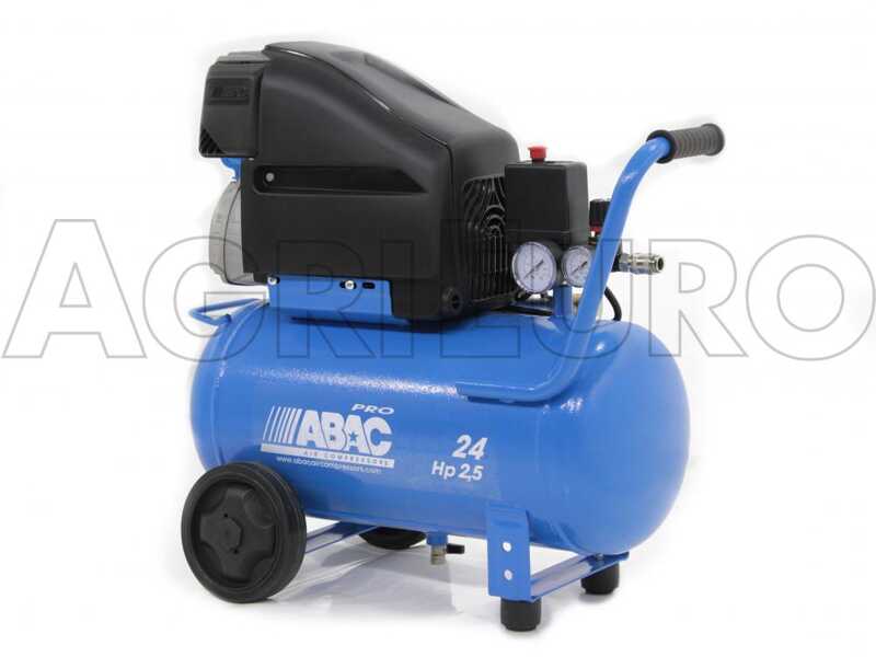 ABAC POLE POSITION PRO L25P - Single-Phase Electric Air Compressor - Motor 2.5 HP - 24 litres