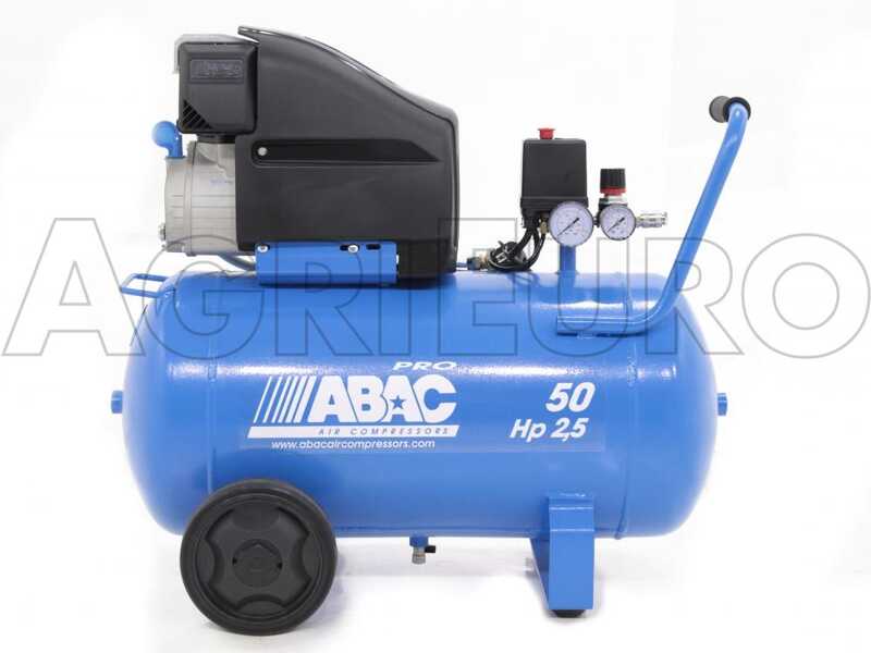 ABAC MONTECARLO L25P - Single-phase electric air compressor - Motor 2.5 HP - 50 lt