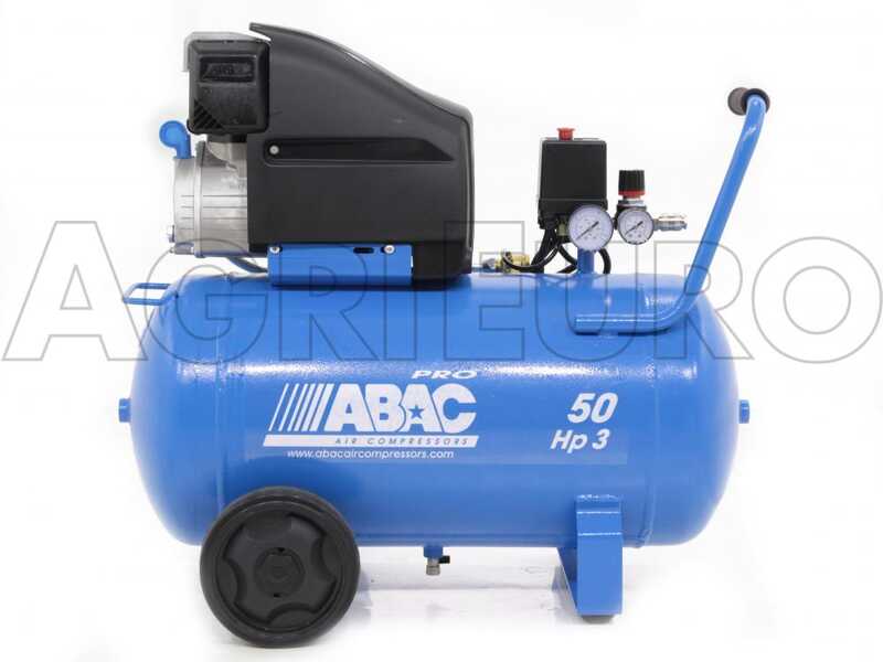 ABAC Montecarlo L30P - Single-Phase Electric Air Compressor - Motor 3 HP - 50 lt