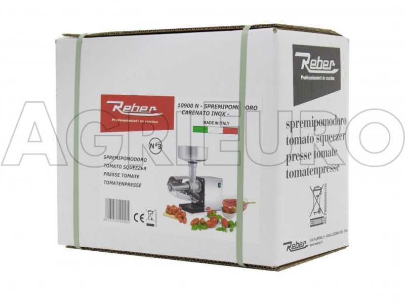 Reber 10900N tomato press - multi tool tomato processor - 250 W low consumption motor