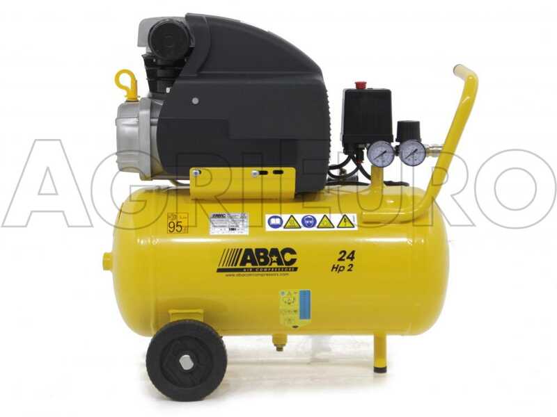 ABAC POLE POSITION B20 - Single-Phase Electric Air Compressor - Motor 2 HP - 24 litres