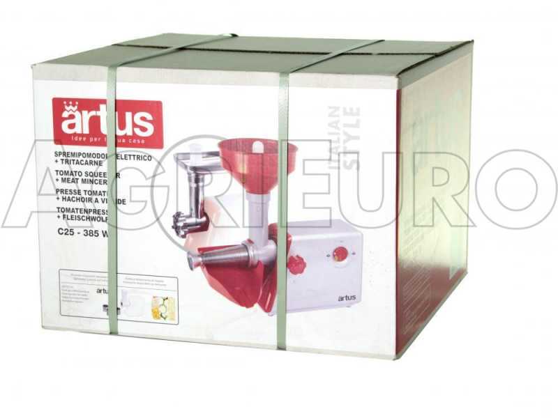 ARTUS C25 multi-purpose processor - Tomato press - Meat grinder - 385 W motor