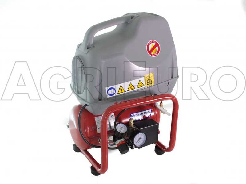 FIAC AIR 6/F-201- Single-phase, oil-less, portable electric air compressor - 1.5 HP motor - 6 lt.