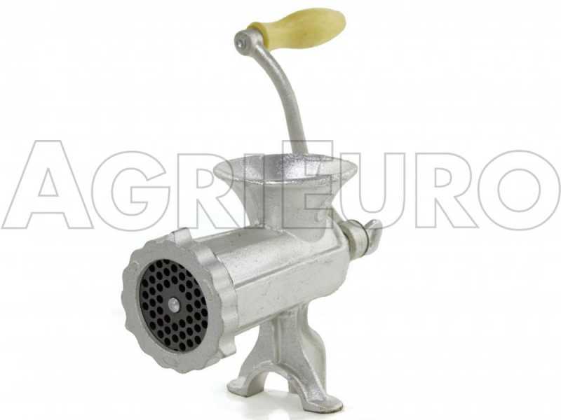 Reber 8681N n&deg;8 Hand crank manual Meat Grinder - Food-safe cast iron meat mincer