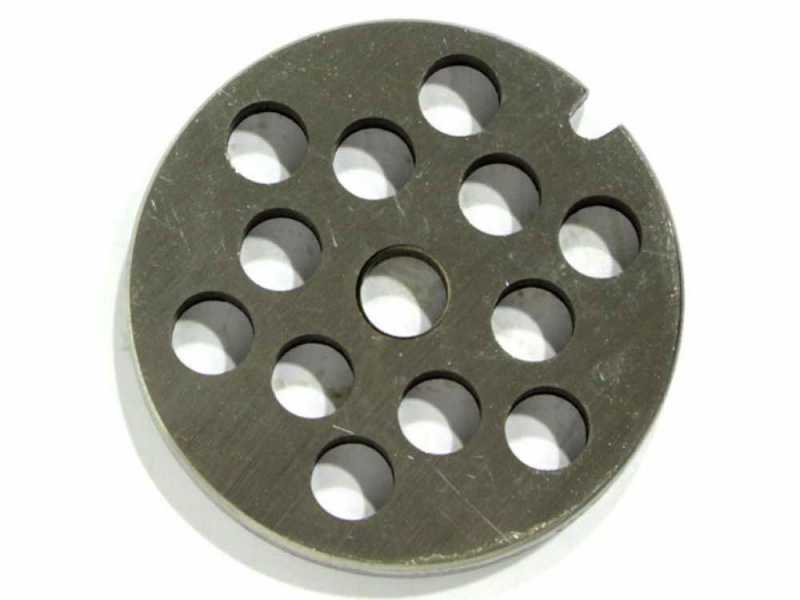 Reber Die Plate model TC 5 - 8 mm holes -  Die Plate for Meat Grinder - Die Plate Diameter 53 mm