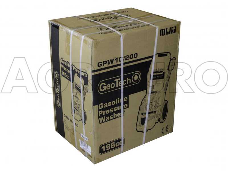 GeoTech GPW 10/200 Petrol Pressure Washer - 196cc 6.5 HP Petrol Engine - 208 bar