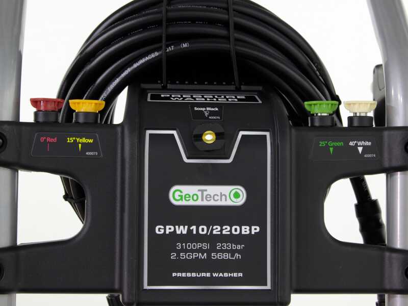 GeoTech GPW 10/220 BP Petrol Pressure Washer - 208cc and 7 HP petrol engine - 233 bar