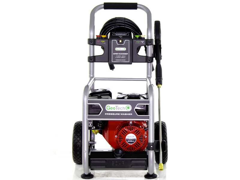 GeoTech GPW 10/220 BP Petrol Pressure Washer - 208cc and 7 HP petrol engine - 233 bar