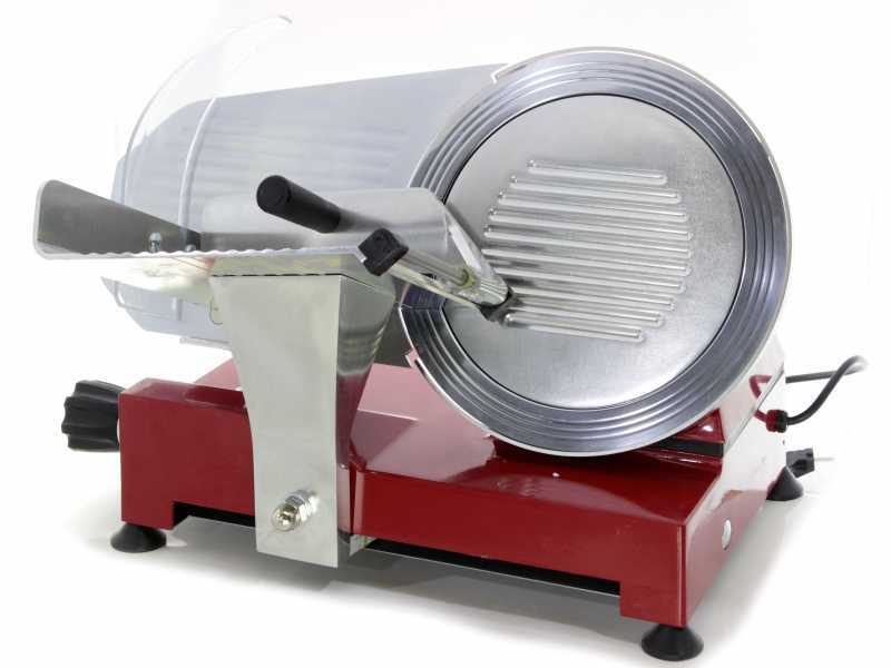 AgriEuro MS 275 Red Deluxe Meat Slicer - 275mm blade - 180W electric motor