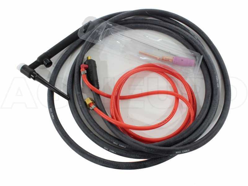 TIG 140 A welding torch - provided with gas valve, 50 mmq