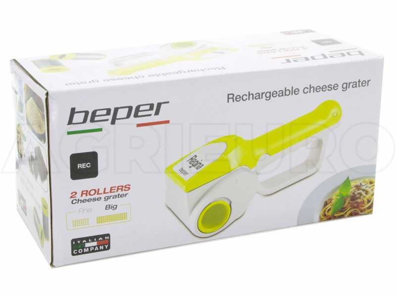 Beper Regina Battery-powered Cheese Grater - Cordless rechargeable cheese grater