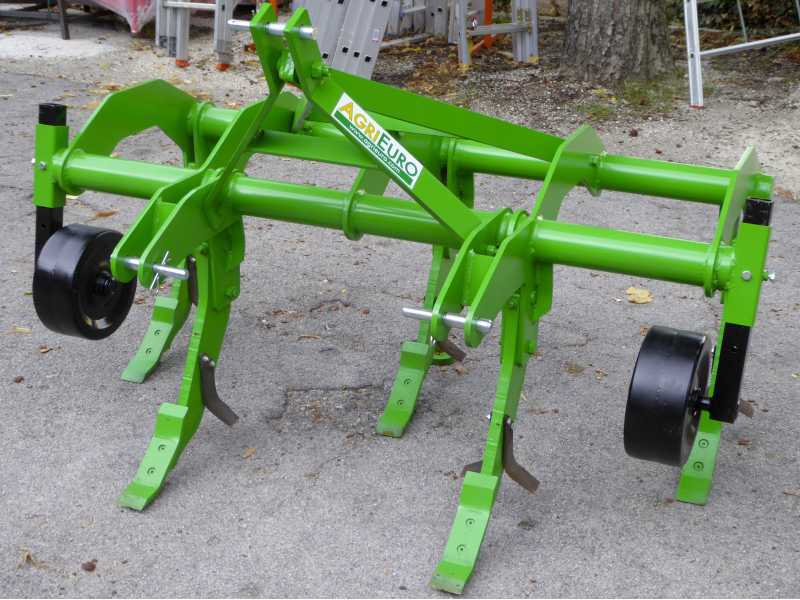 AgriEuro 170 Standard Series 5 Tynes Tractor-mounted Ripper - With Steel Gauge Wheels