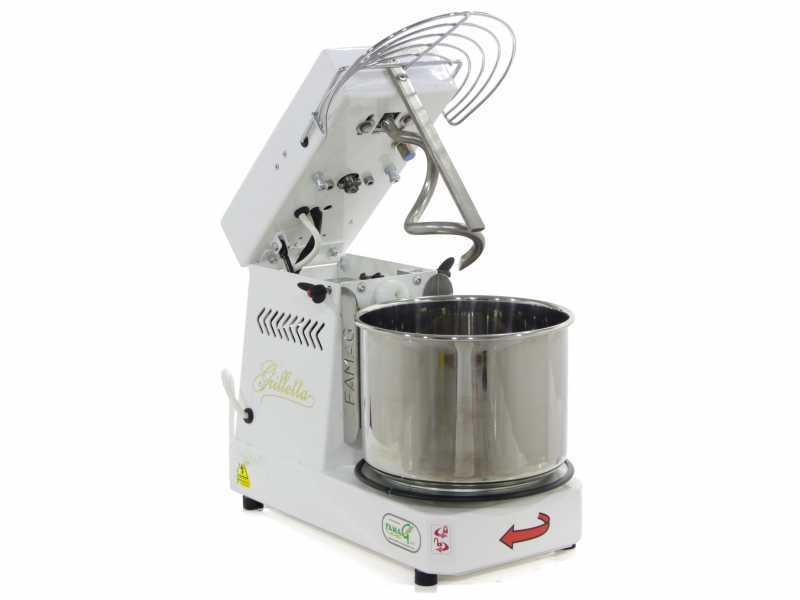 Famag Grilletta IM 5-S Single-phase Dough Mixer - 10 speeds - Raising head - 5 Kg