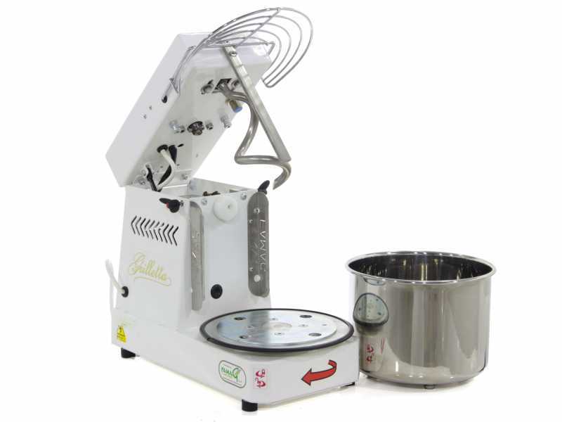 Famag Grilletta IM 5S/230 10 Speeds - 5 kg spiral mixer with lifting head