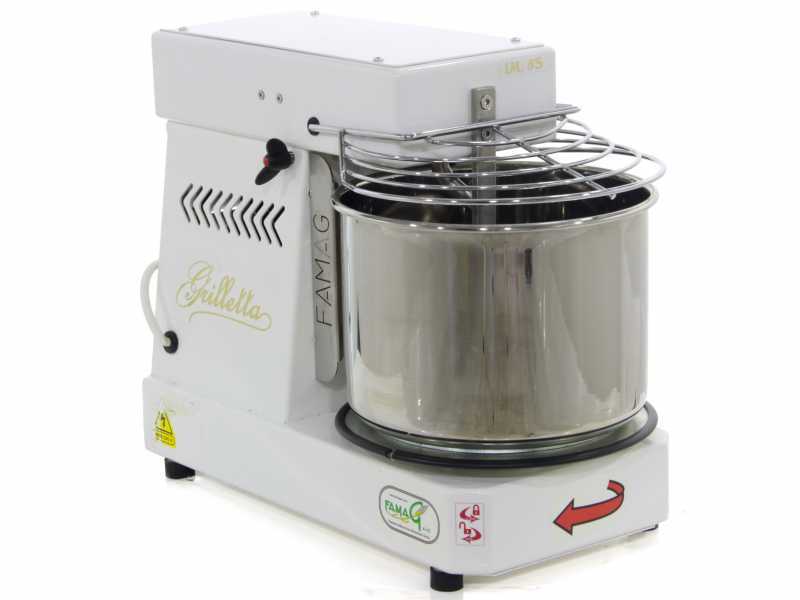 Famag Grilletta IM 5S/230 10 Speeds - 5 kg spiral mixer with lifting head