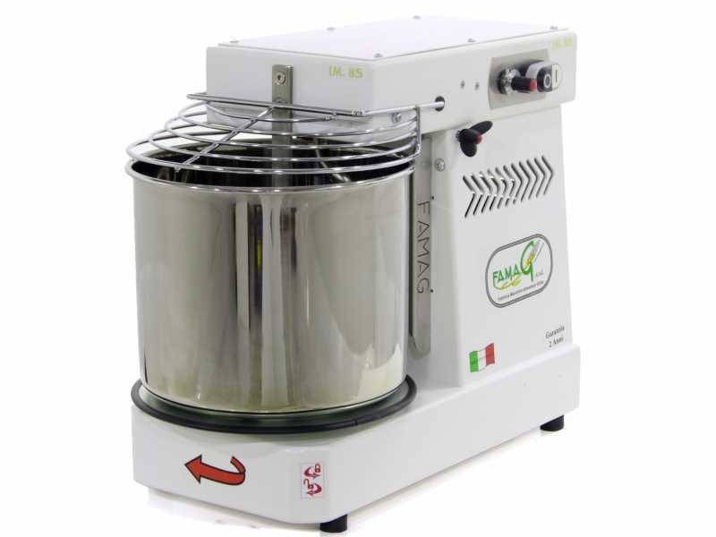 Famag Grilletta IM 8-S Single-phase Dough Mixer - 10 speeds - Lifting head - 8 Kg