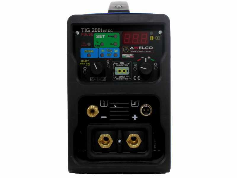 Awelco TIG 200i HF Pulse Inverter Welding Machine - TIG DC - MMA - 200A - 230V - carrying case and tool kit