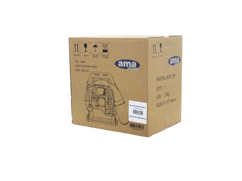 Ama KBL500 Backpack 2-stroke Leaf Blower with Padded Back Panel