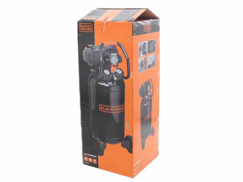 Black & Decker BD 227/50V NK 10 Bar Compressor, 2 HP Motor, 50 L Tank, 220  l/min Air Flow, Vertical: Buy Online at Best Price in UAE 