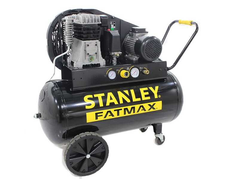 Stanley Fatmax B 350/10/100 T - Belt-driven Electric Air Compressor - 3 Hp Motor - 100 L