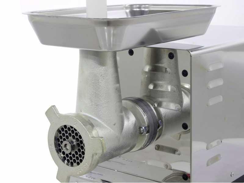 Reber 10024 N INOX meat grinder - meat mincer - N.22 small - 1500W induction electric motor